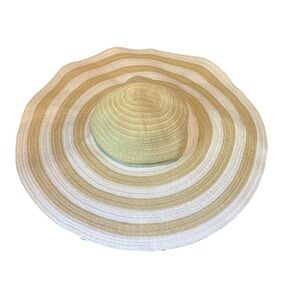 Vera Bradley Natural Striped Sun Hat NWT